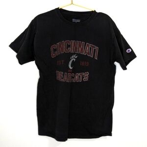 Champions Medium Black College‎ Cincinnati Bearcats Short Sleeve T-shirt